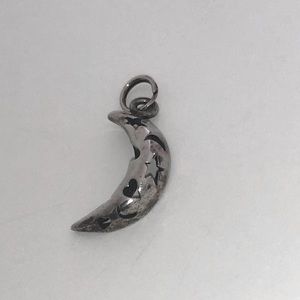 Crescent Moon 925 Sterling Silver Pendant Charm